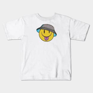 Happy Bucket Hat Friend Kids T-Shirt